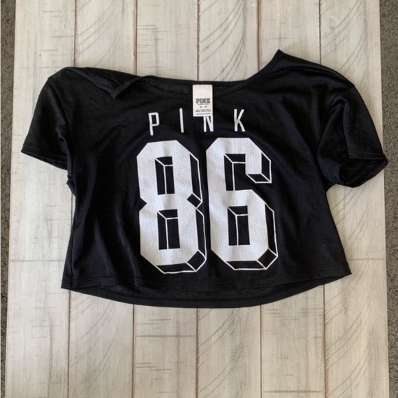 PINK Victoria's Secret Tops - Pink Mesh Jersey Top